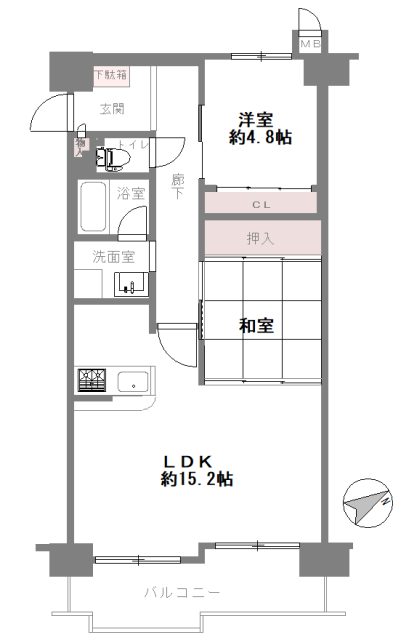 朝日プラザ住之江公園　2LDK