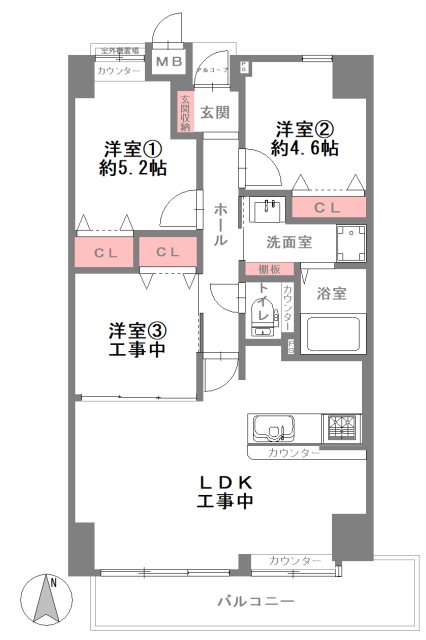 シーアイマンション鶴見緑地公園　3LDK